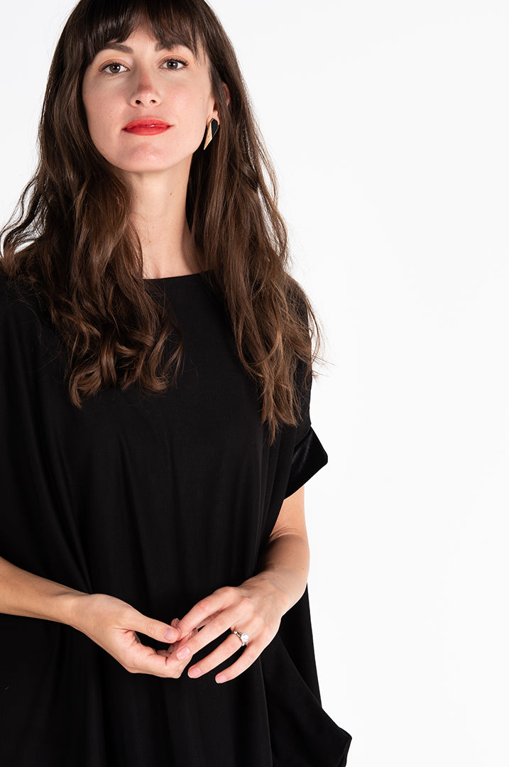 Velvet Cuff Caftan Midi