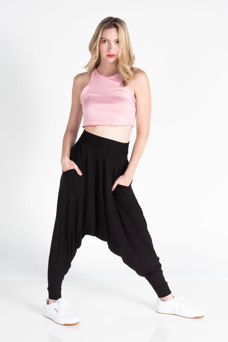 Lounge Harem Pant - Black
