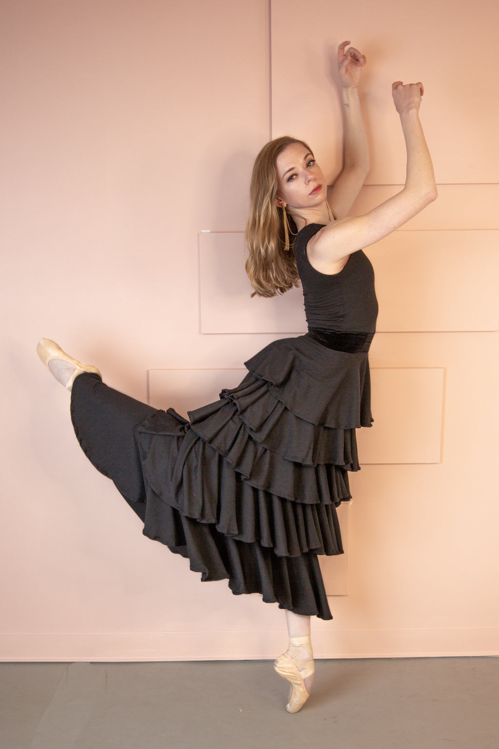 Liberty-One Shoulder Velvet Corset - Soft Black & Black Velvet